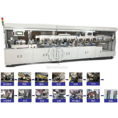 Полностью автоматическая машина кабеля Lan 300pcs/H гофрируя с сортировать CCD